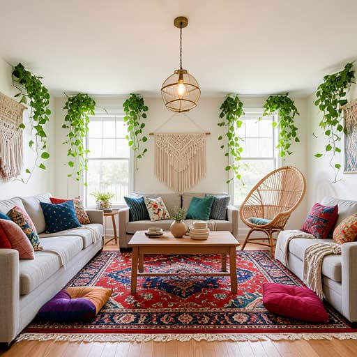 Bohemian interior design example