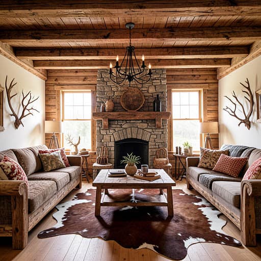 Rustic interior design example